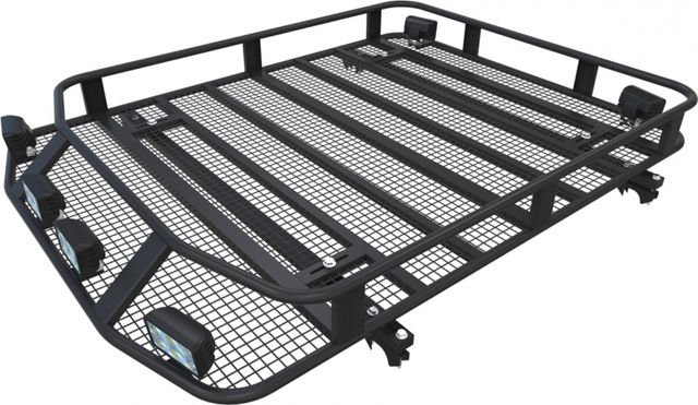Багажник экспедиционный Podgotoffka 1600х1100х120 с сеткой и креплениями на рейлинги для Suzuki Vitara 5дв. I 1988-2006. Артикул PGT-B.114.05
