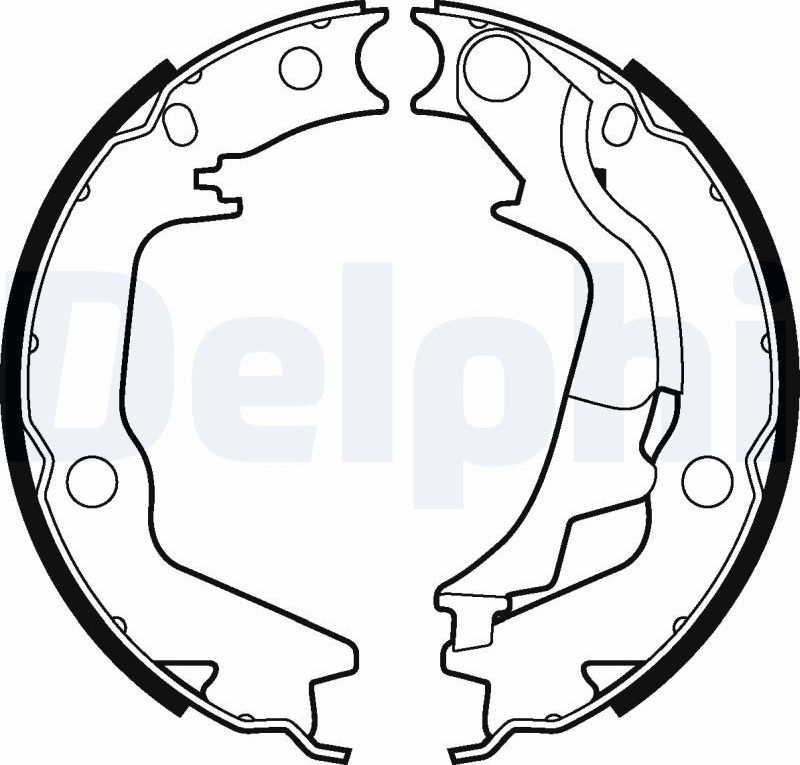 Тормозные колодки (стояночная тормозная система) Delphi. Артикул LS2011