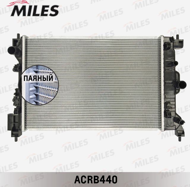 Радиатор охлаждения двигателя Miles для Chevrolet Aveo II 2011-2015. Артикул ACRB440