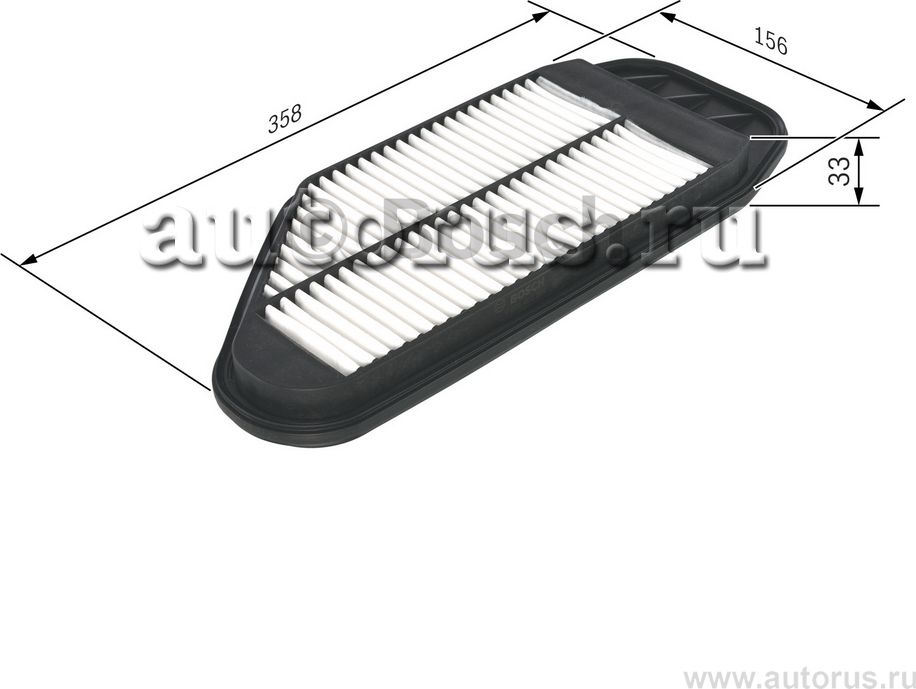 Фильтр воздушный CHEVROLET SPARK 11- 1.0/1.2 DOHC (Bosch). Артикул F026400349