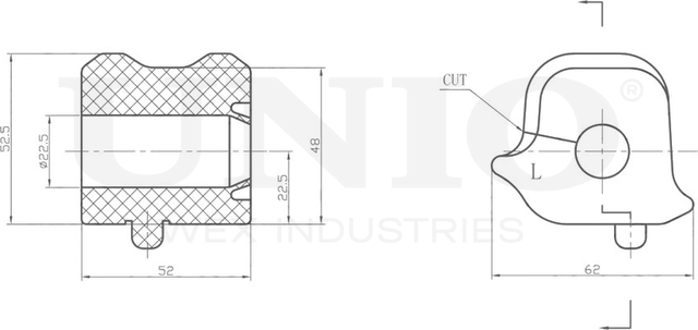 Втулка стабилизатора (Unio). Артикул RMP-10137