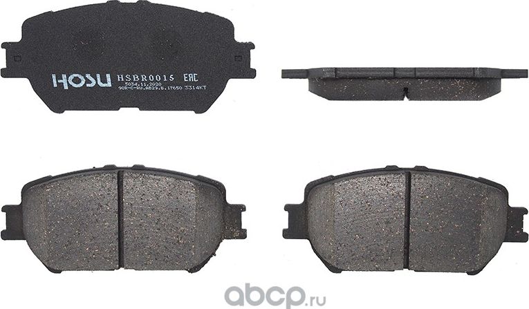Колодки тормозные перед TOYOTA CAMRY 01-/WISH 03 (Hosu). Артикул HSBR0015