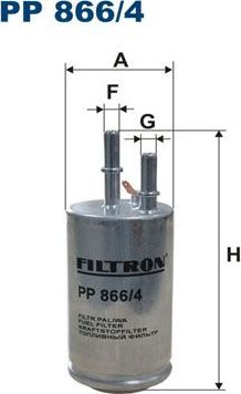 Топливный фильтр Filtron. Артикул PP 866/4