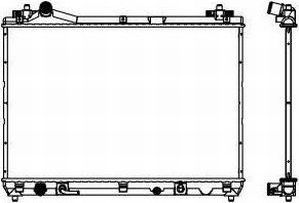 Радиатор охлаждения двигателя Sakura. Артикул 3431-8501