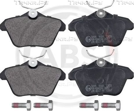 Тормозные колодки ABS задние для Alfa Romeo 166 I 1998-2007. Артикул 36935