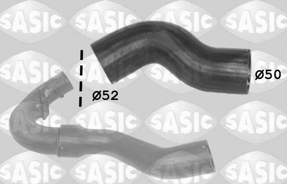 Патрубок интеркулера Sasic для Fiat Doblo II 2010-2026. Артикул 3336205