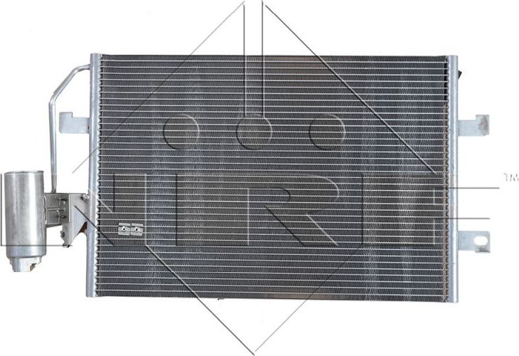 Радиатор кондиционера (конденсатор) NRF (алюминий). Артикул 35527