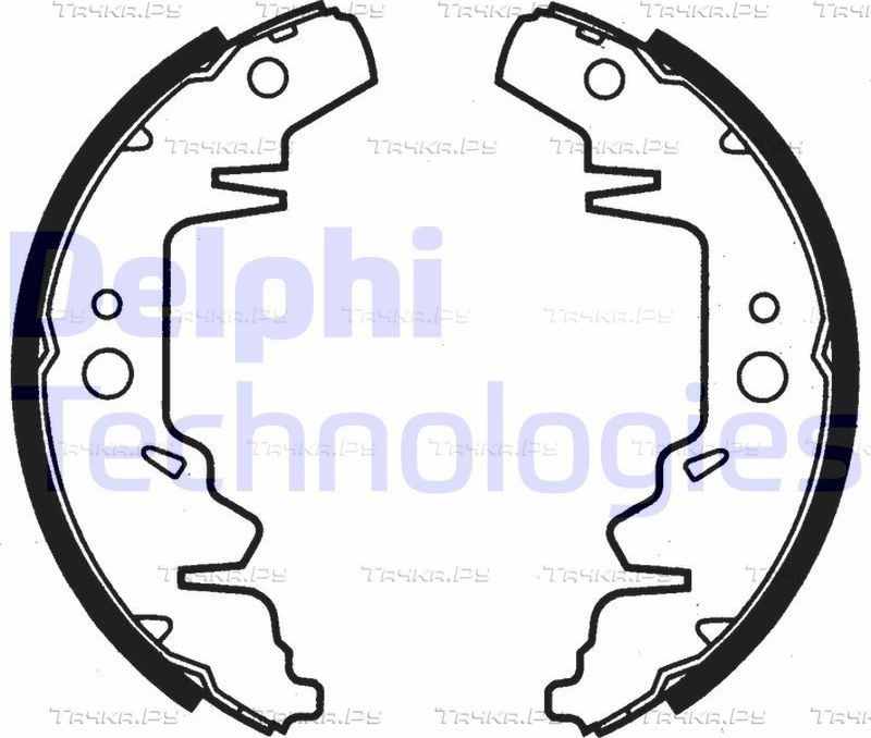 Тормозные колодки Delphi задние для Chrysler Grand Voyager III 1995-2001. Артикул LS1814