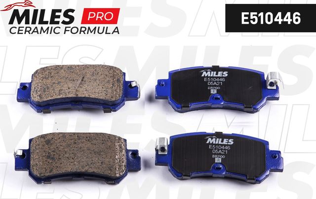 Тормозные колодки Miles (Керамика) задние для Mazda CX-5 I 2011-2014. Артикул E510446