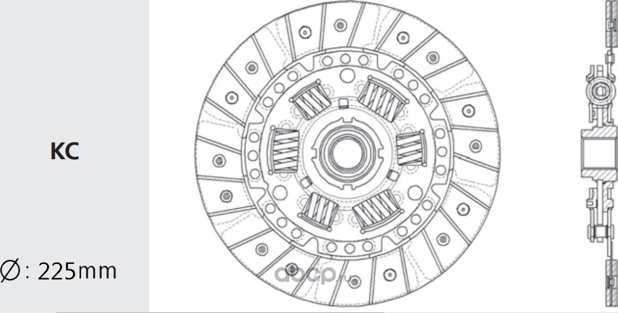 Диск сцепления MITSUBISHI Galant (84-96) (2.0/2.5),Lancer (92-00) (2.0) VALEO PH. Артикул MB13