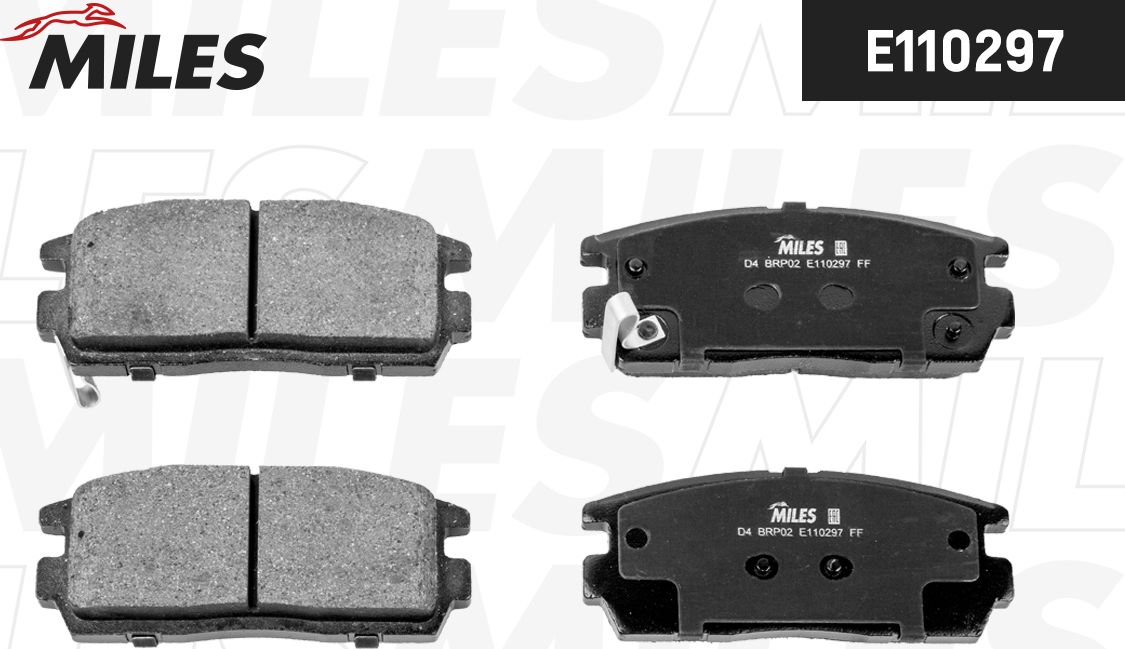 Тормозные колодки Miles (Semi-Metallic). Артикул E110297