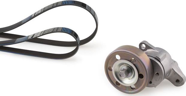 Приводной ремень поликлиновой с роликами (комплект) Gates Micro-V® Kit. Артикул K025PK885