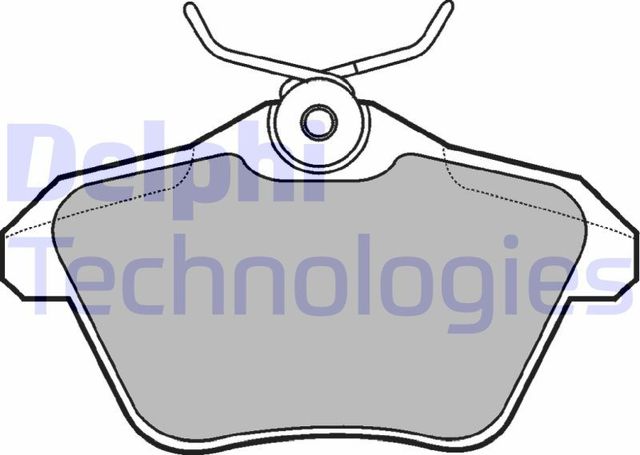 Тормозные колодки Delphi (Low-Metallic) задние для Lancia Kappa 1994-2001. Артикул LP1018