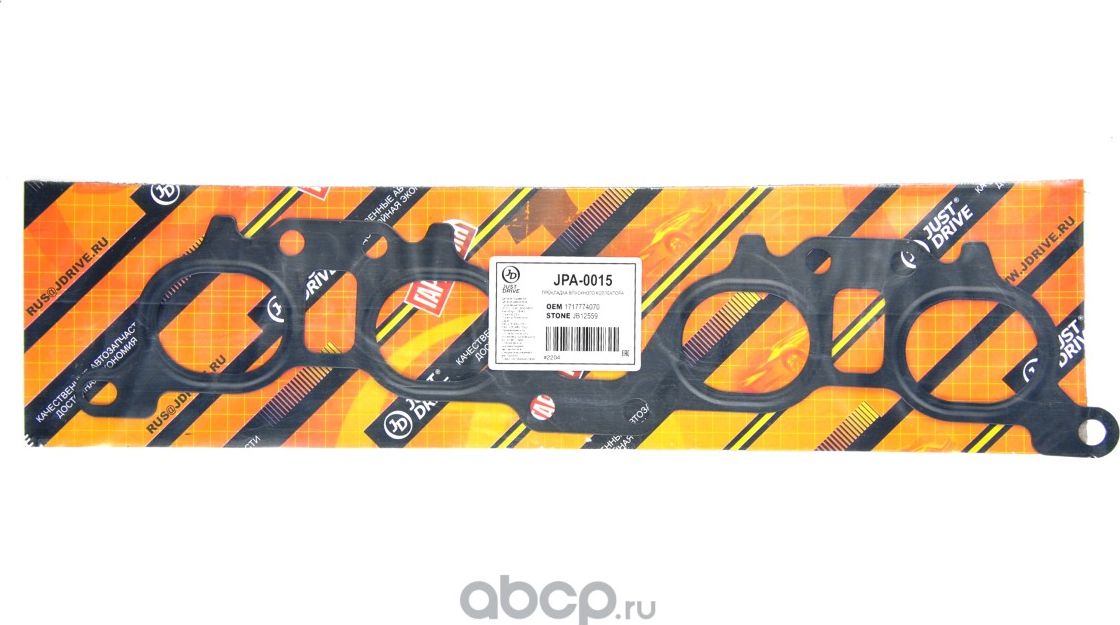 Прокладка впускного коллектора TO 3SFE/ 4SFE/5SFE/3SFE/ CAMRY, RAV4 (Just Drive). Артикул JPA0015