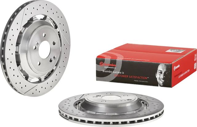 Тормозной диск Brembo PRIME LINE - Dual Cast задний для Mercedes-Benz AMG GT I 2014-2026. Артикул 09.C128.33
