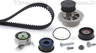 Помпа (водяной насос) с комплектом ремня ГРМ Gates PowerGrip® для Opel Vectra B 1995-2002. Артикул KP15369XS-3