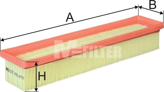Воздушный фильтр MFilter для Renault Modus I 2004-2012. Артикул K 768