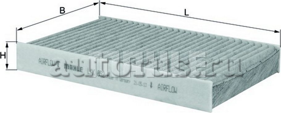 Салонный фильтр Mahle. Артикул LAK 852