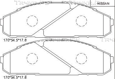 Тормозные колодки Asimco. Артикул KD1706