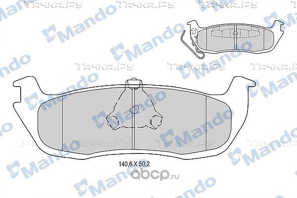 Колодки тормозные MERCEDES ML (W163) задние (4шт.) MANDO. Артикул MBF015665