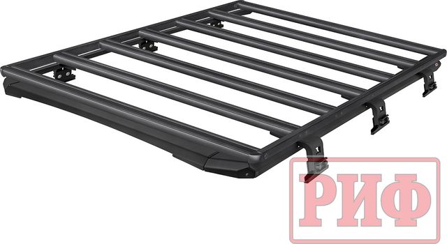 Багажник алюминиевый (платформа с крепежом) 1350x1690 мм РИФ для Jeep Wrangler JL 2018-2026. Артикул RIFJW5-roof4