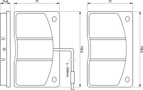 Тормозные колодки Bosch (Low-Metallic). Артикул 0 986 460 932