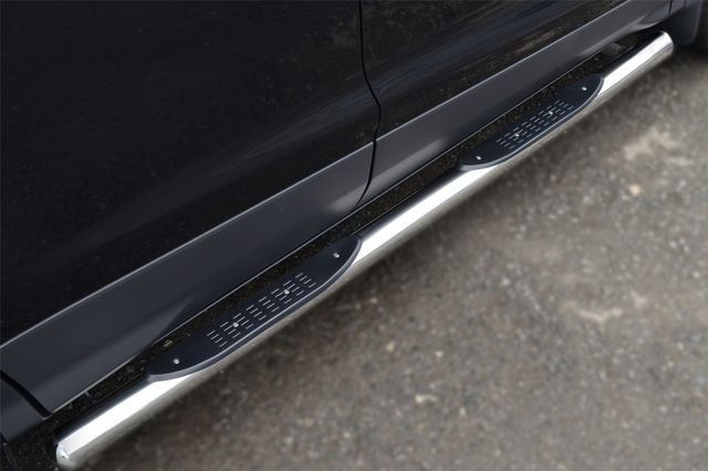 Защита порогов RusStal труба d76 с накладкой (вариант 3) для Ford Kuga II 2013-2016. Артикул FGT-0013813