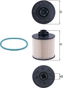 Топливный фильтр Mahle-Knecht. Артикул KX 420D