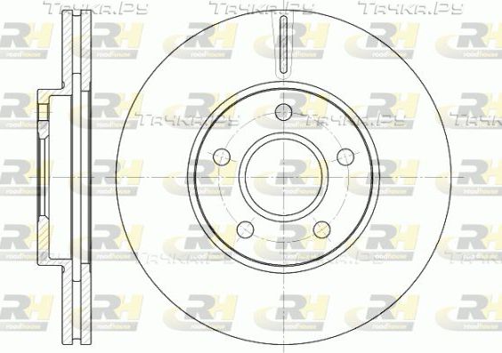 Тормозной диск RoadHouse передний для Ford Transit Connect II 2013-2026. Артикул 6662.10