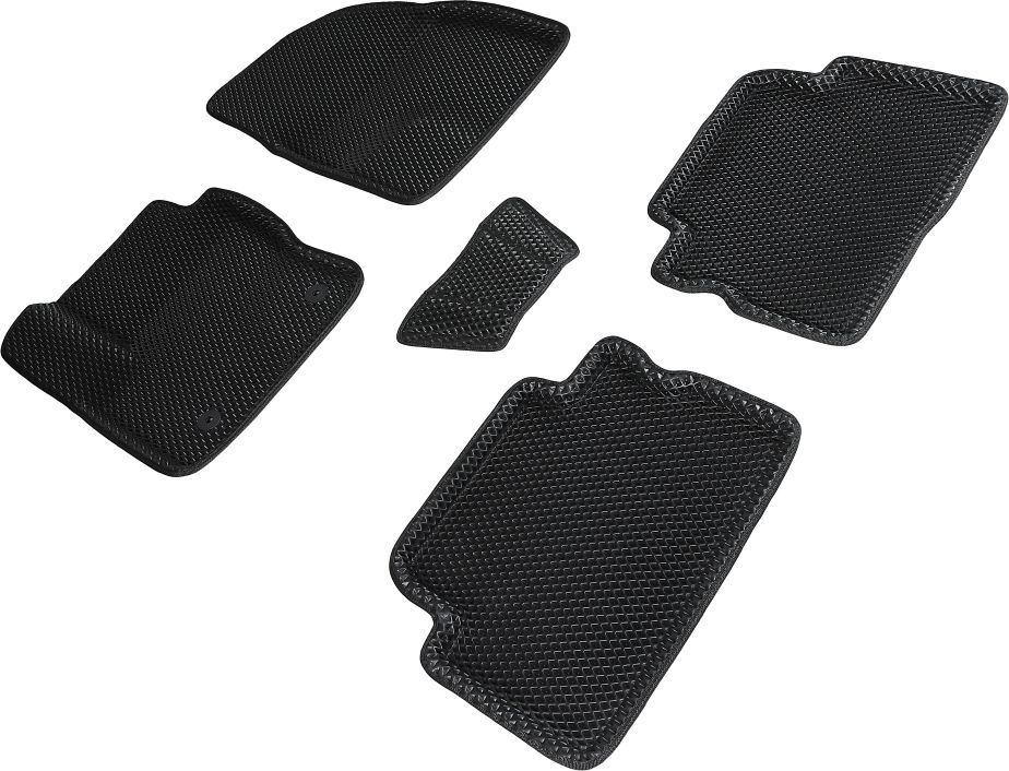 Коврики Seintex 3D EVA ромб для салона Ford Kuga II 2013-2016 ЧЕРНЫЕ. Артикул 95280