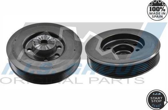 Шкив коленвала IJS Group для Volkswagen Scirocco III 2008-2017. Артикул 17-1095