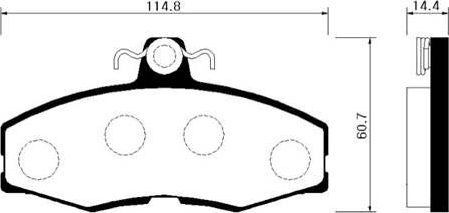 Тормозные колодки HSB. Артикул HP0035
