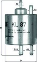 Топливный фильтр Mahle. Артикул KL 87