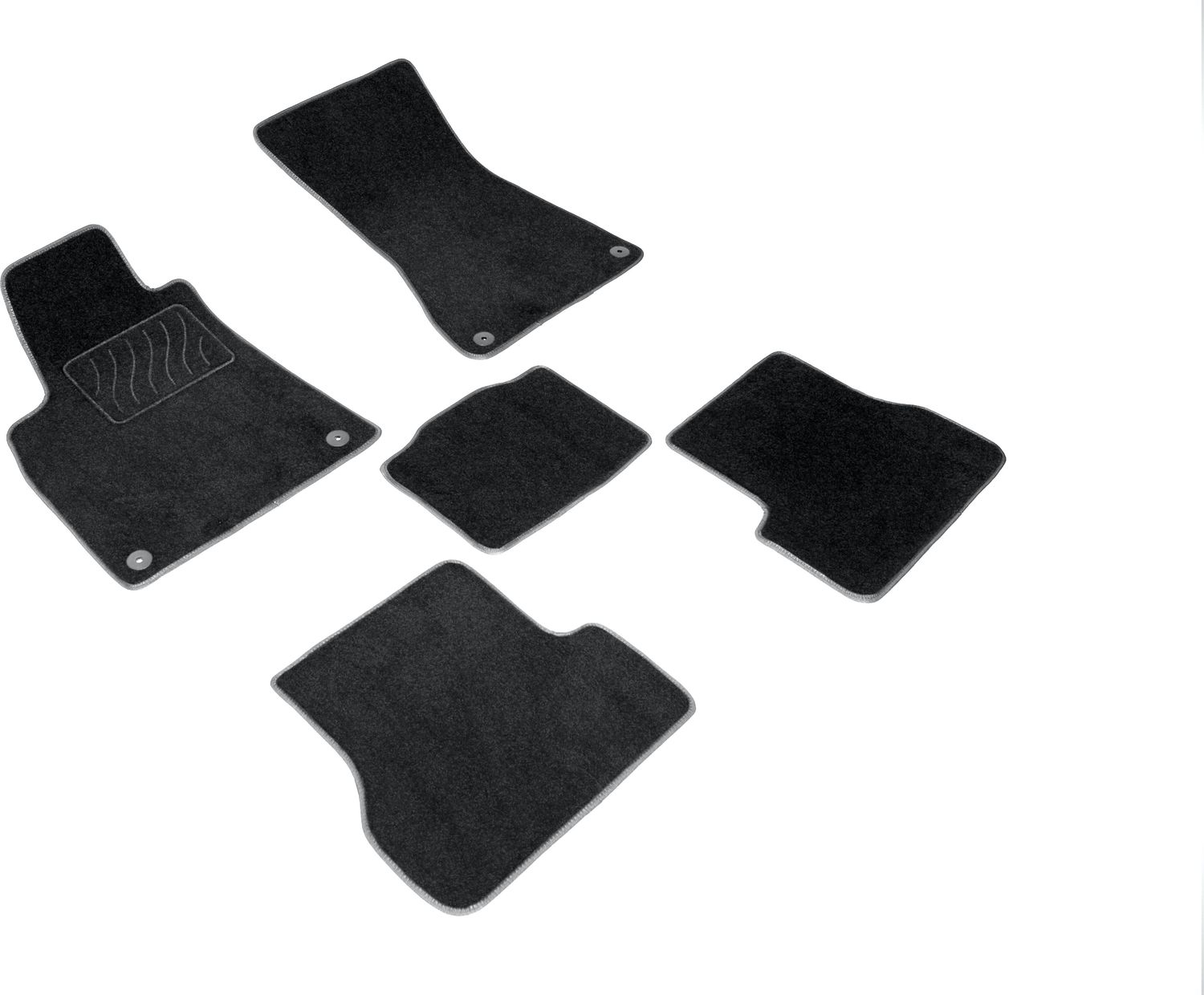 Коврики текстильные Seintex на нескользящей основе для салона Audi A6 C7 2011-2015. Артикул 85219