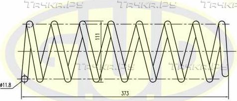 Пружина подвески G.U.D.. Артикул GCS227620