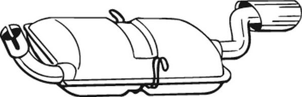 Глушитель (задняя часть) Bosal для Volvo 960 I 1994-1996. Артикул 235-193