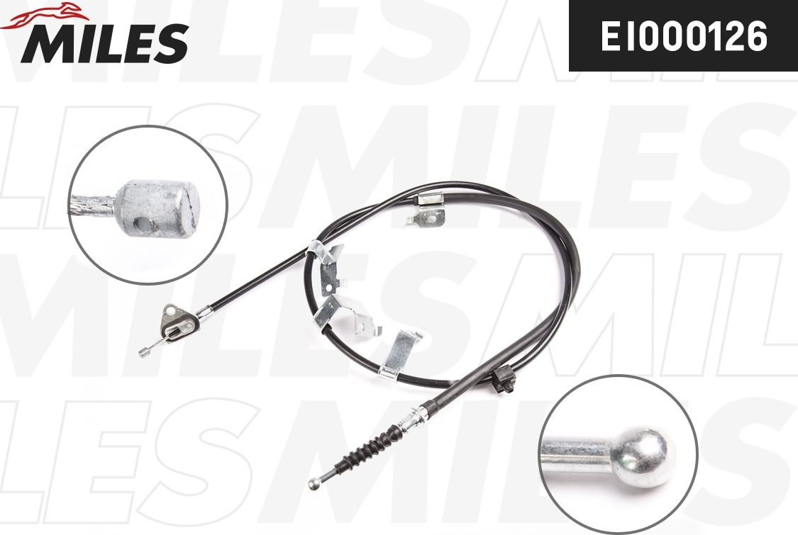 Трос ручника (тросик ручного тормоза) Miles. Артикул EI000126