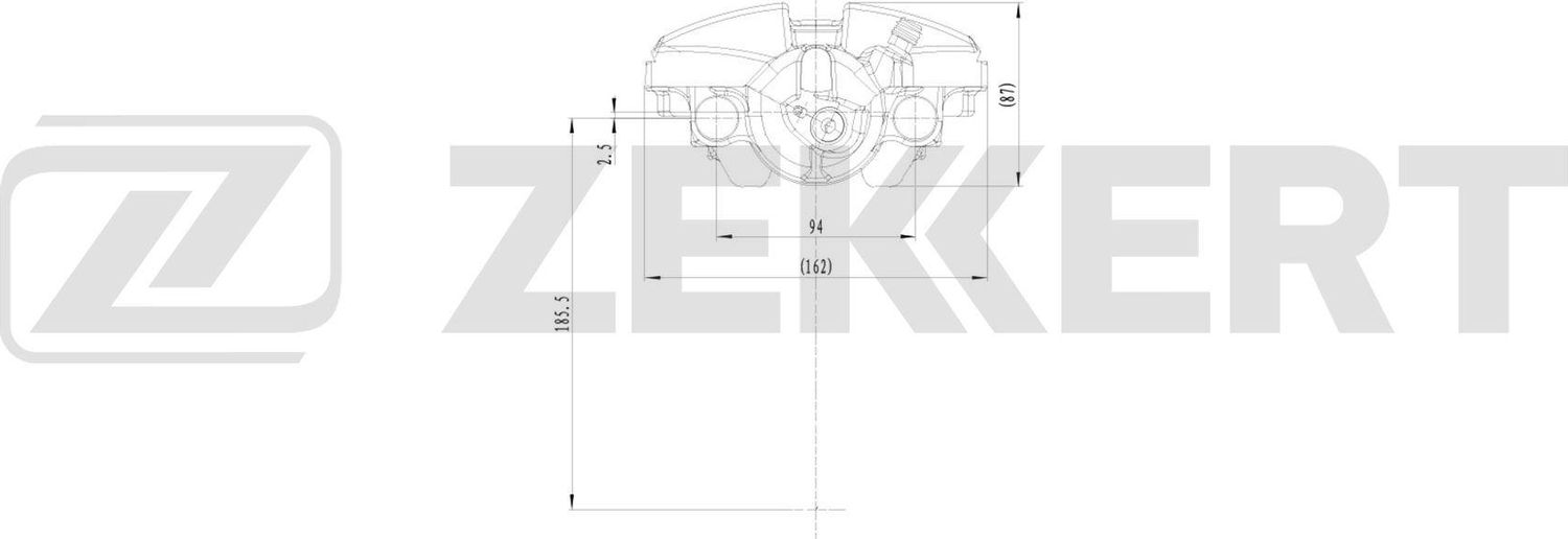 Тормозной суппорт Zekkert (Чугун). Артикул BS-8313