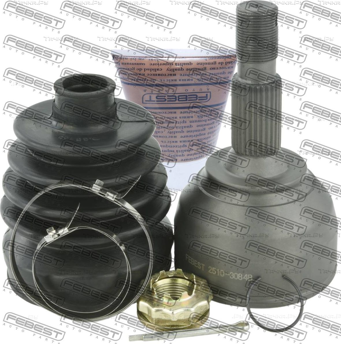 Шрус наружный (граната) Febest передний для Citroen C4 I 2004-2011. Артикул 2510-3084B