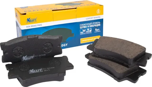 Колодки тормозные TOYOTA RAV 4/CAMRY 06- задн. (Kraft) Kraft. Артикул KT091436