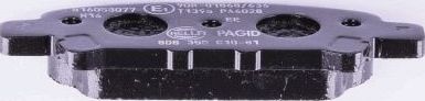 Тормозные колодки Hella Pagid. Артикул 8DB 355 010-811