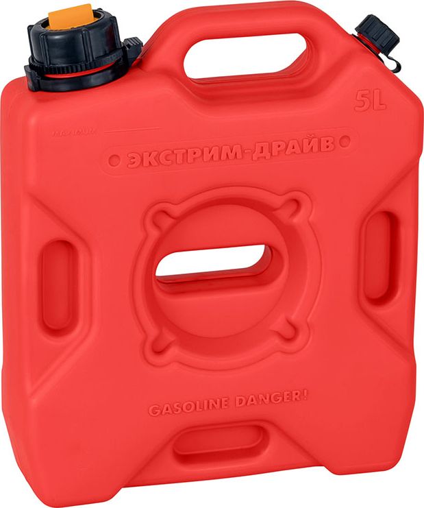 Канистра ТехноХим Экстрим Драйв Плюс 2 горловины 5 л, Красная. Артикул kan-EXDn-5L-RD
