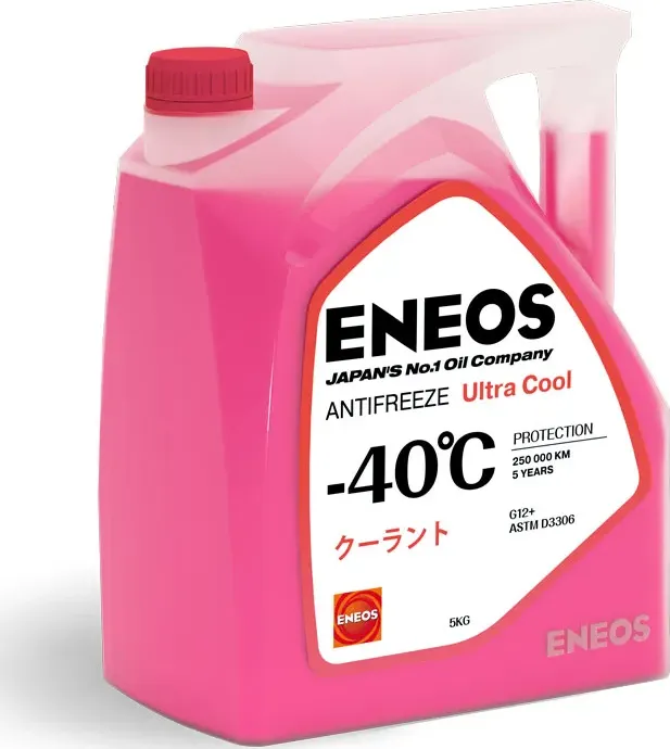 Жидкость охлаждающая низкозамерзающая Antifreeze Ultra Cool -40C розовая 5кг (Eneos) Eneos. Артикул Z0080