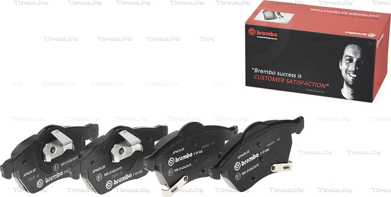 Тормозные колодки Brembo Directional передние для Opel Astra G 1999-2005. Артикул P 59 048