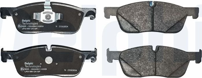 Тормозные колодки Delphi (Low-Metallic). Артикул LP3166