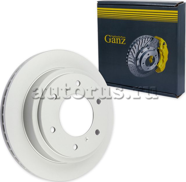 Диск тормозной задний с покрытием (Ganz). Артикул GIJ10135