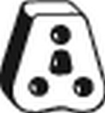 Кронштейн глушителя Bosal (Бельгия). Артикул 255-044