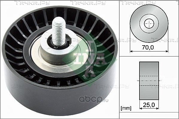 Ролик обводной приводного ремня Ford 1.5L 1.6L Focus III CB8 10/07- C-Max II 10 (LUK). Артикул 532065510