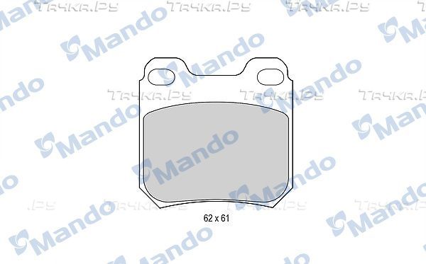 Тормозные колодки Mando передние для Opel Omega B 1994-2003. Артикул MBF015081