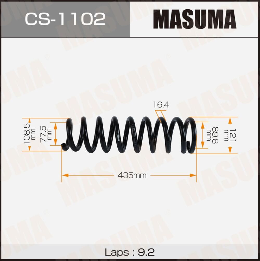 Пружина подвески MASUMA. Артикул CS1102